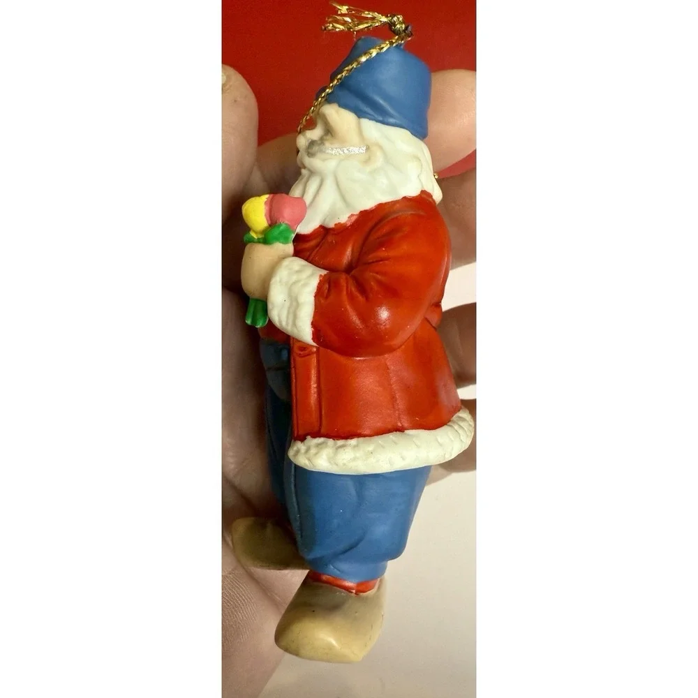Danbury Mint HOLLAND Santa Around the World Christmas Ornament Santa‎ w Orig Tag